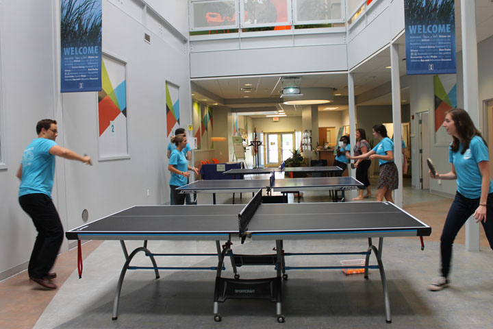 Table Tennis in the Atrium