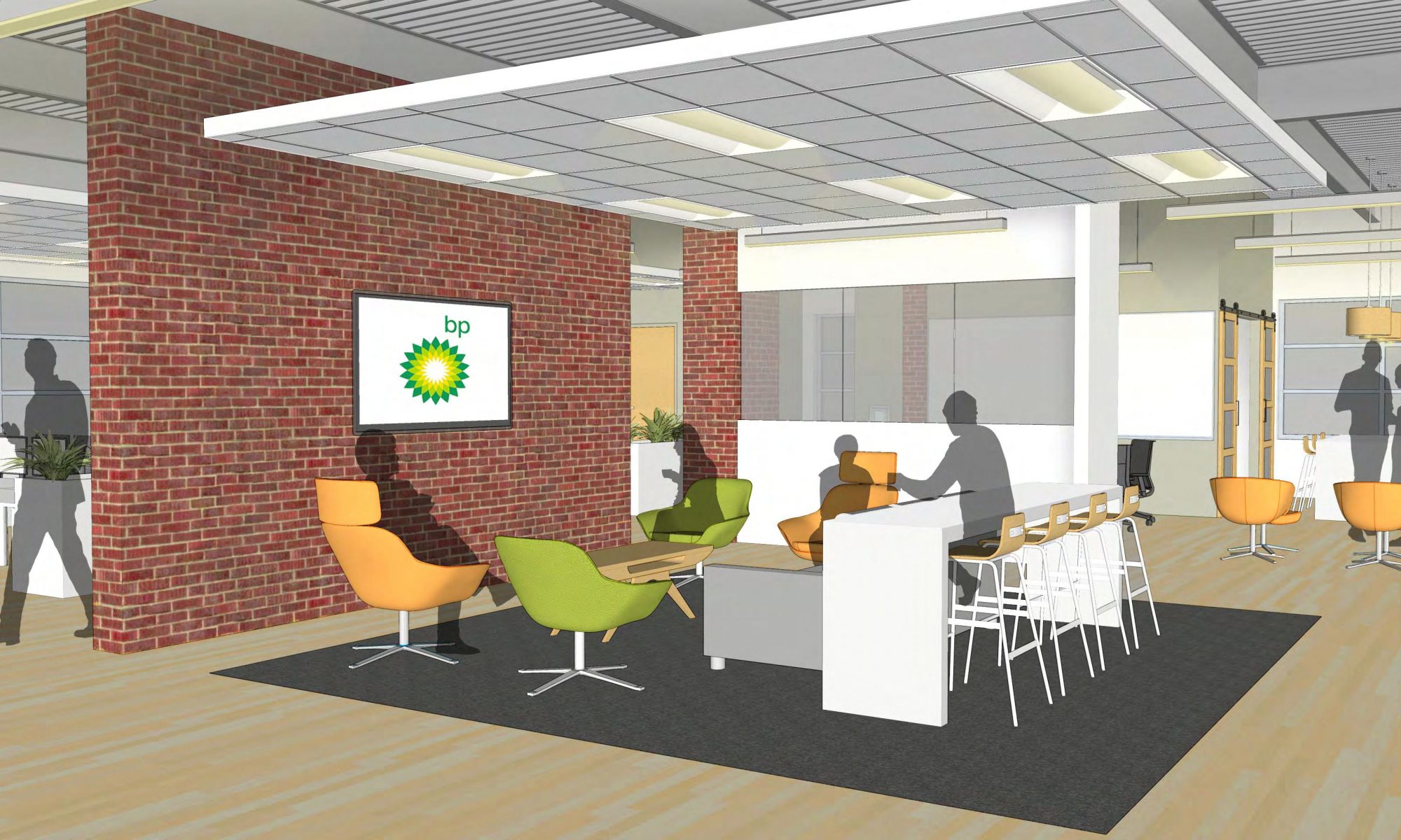 Rendering of BP information technology center at UIRP