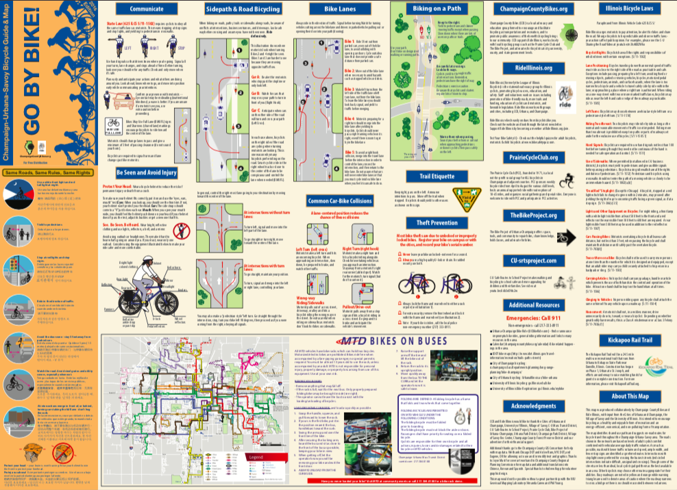 champaign-urbana bike map
