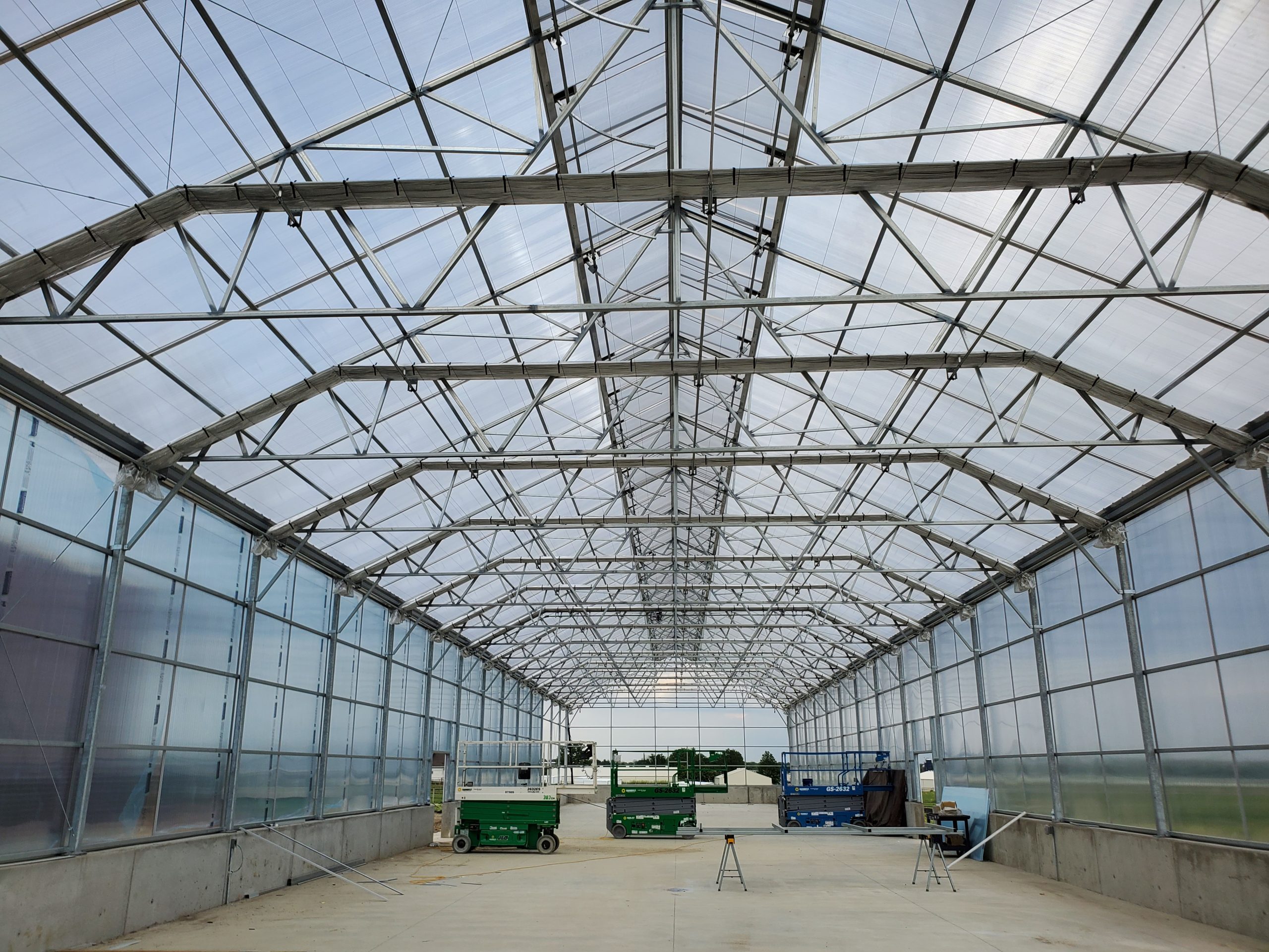 Inside View of Greenhouse