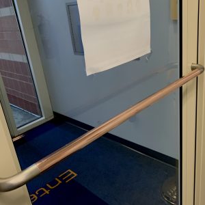 Copper Lining on Door Handle