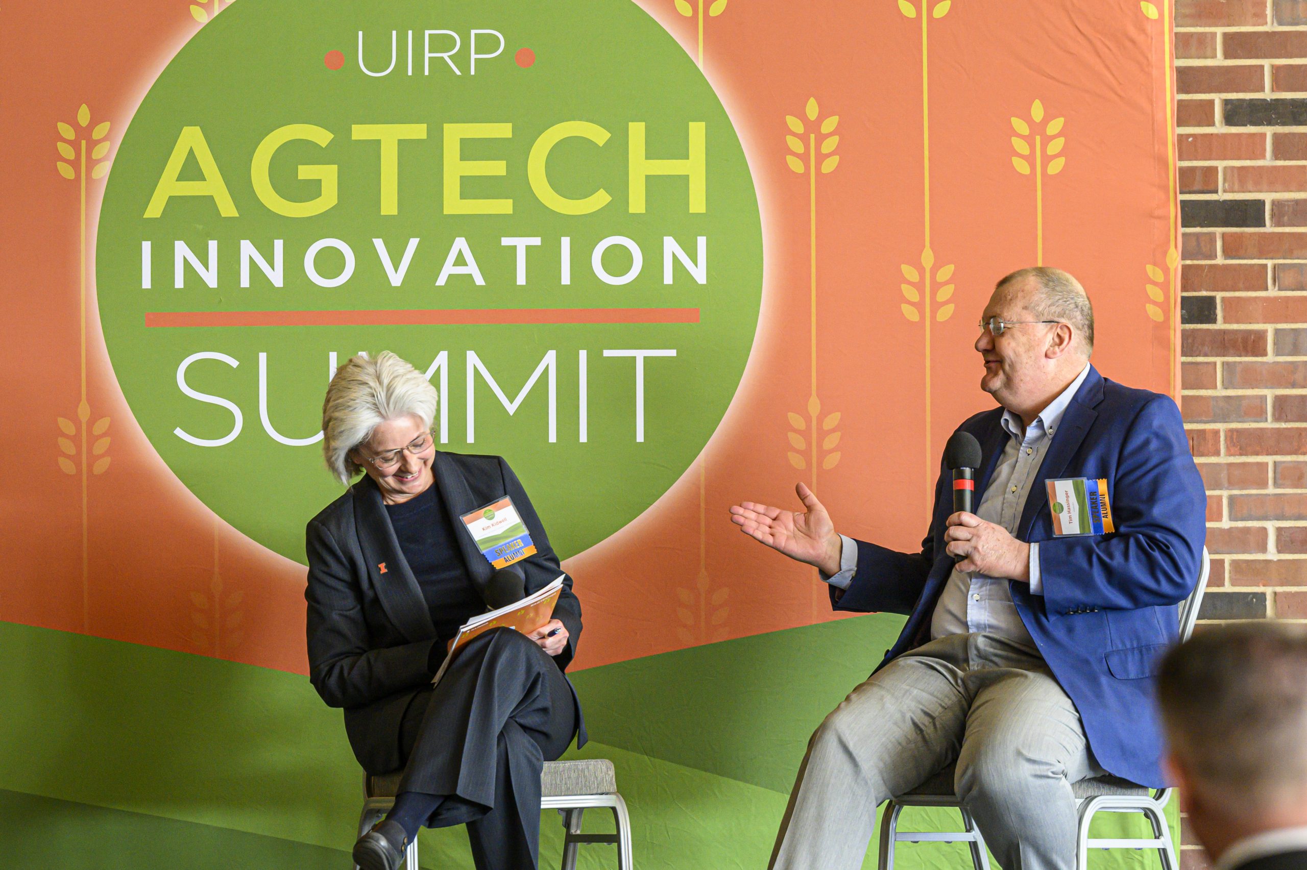 Kim Kidwell and Tim Hassinger at AgTech Summit.