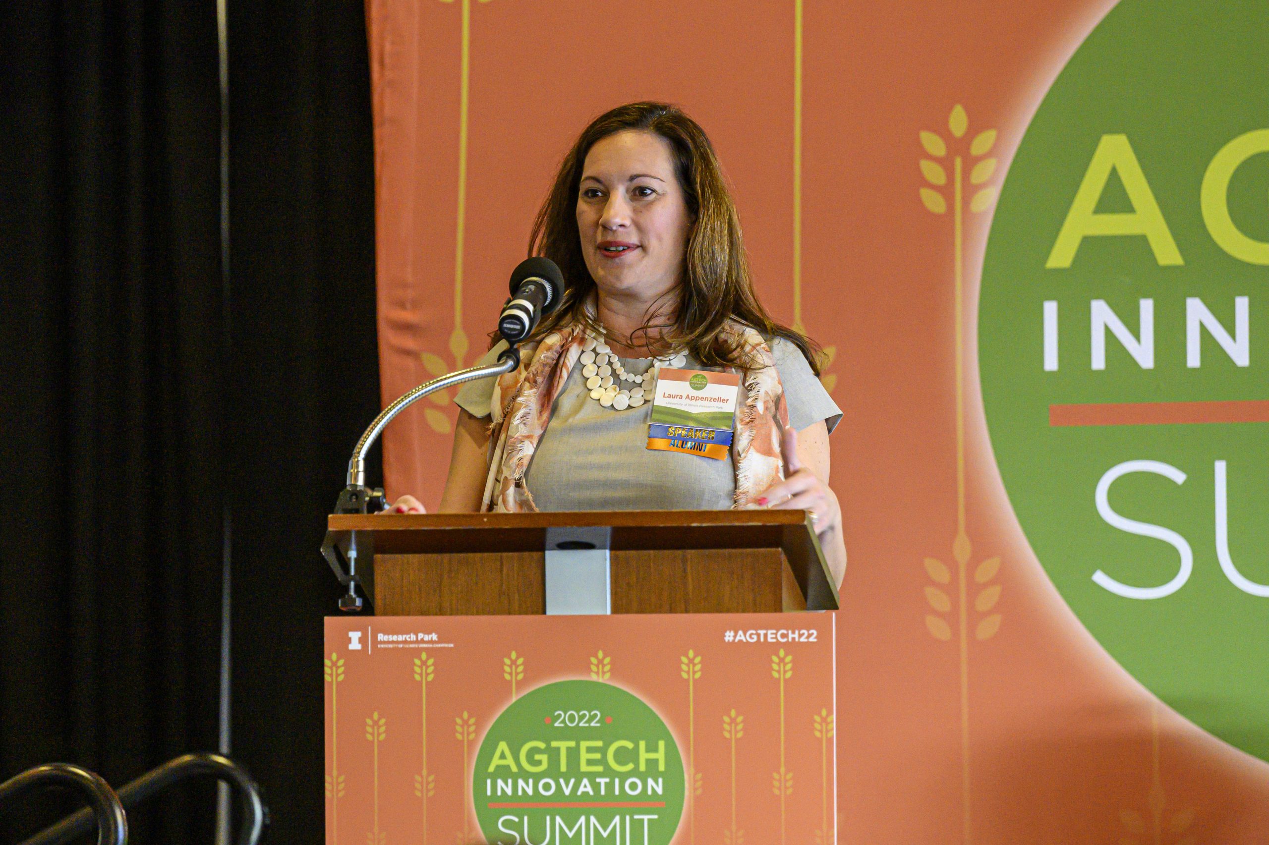 Laura Appenzeller speaking at AgTech Summit.