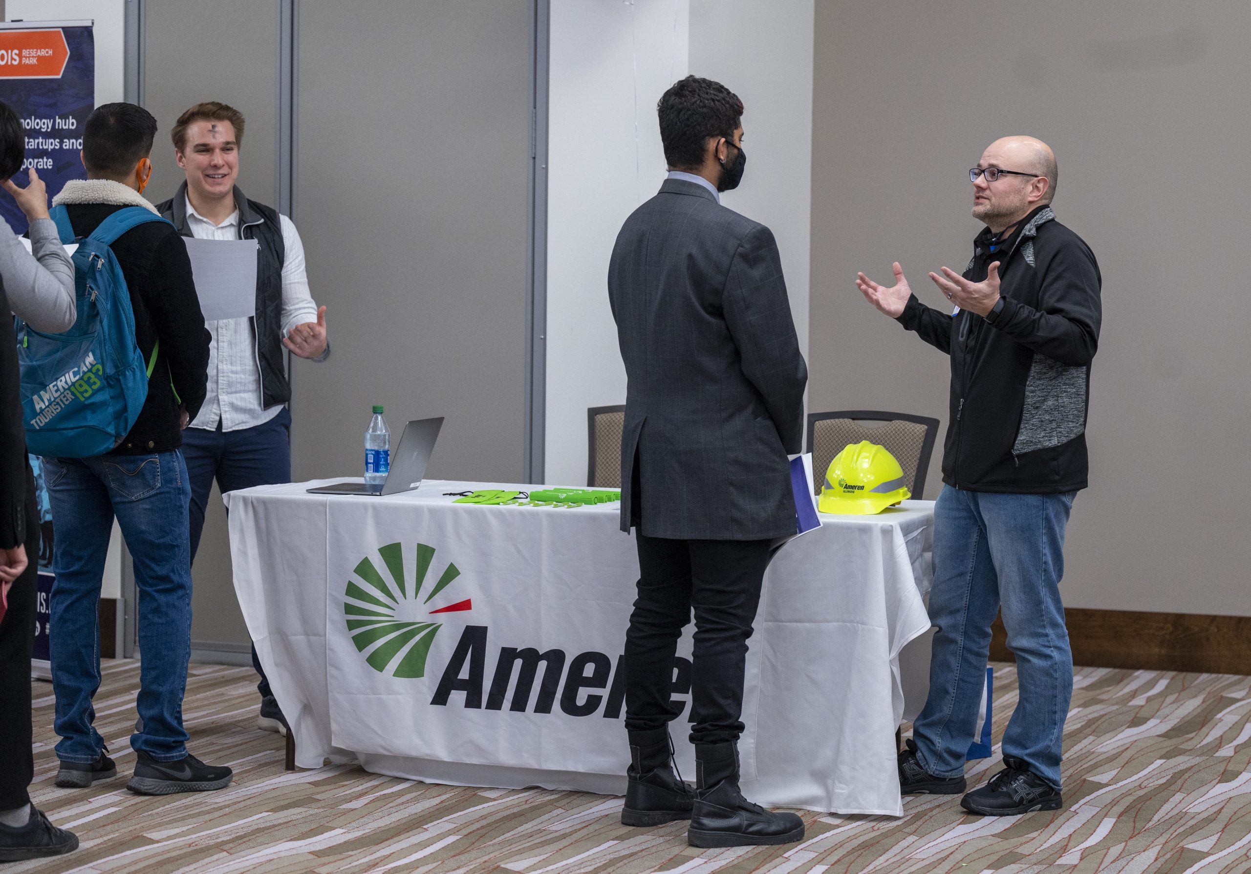 Ameren booth at the Research Park Career Fair.