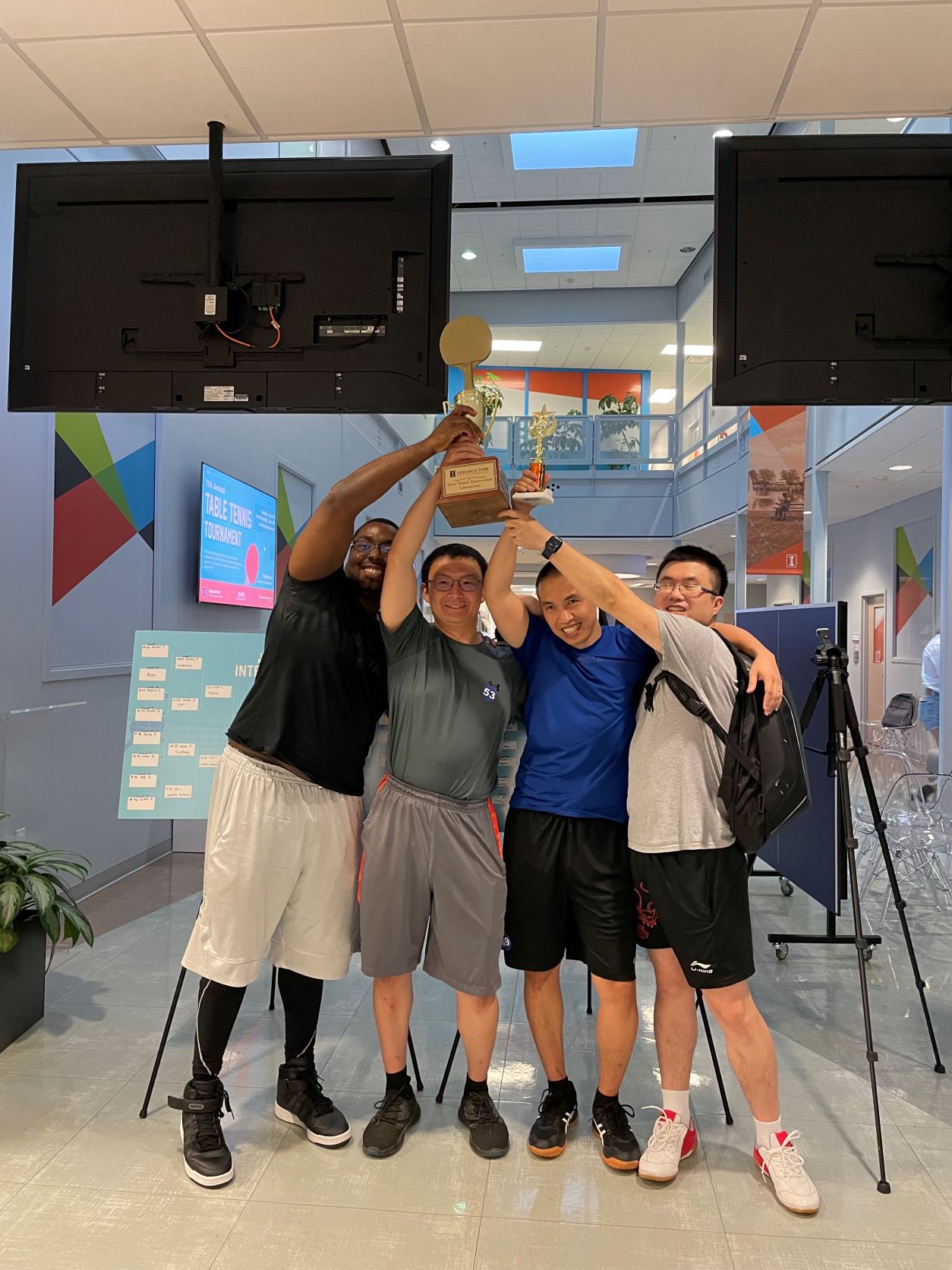 Research Park Table Tennis Tournament June 2022: Winners of the Golden Paddle Trophy - Yahoo!