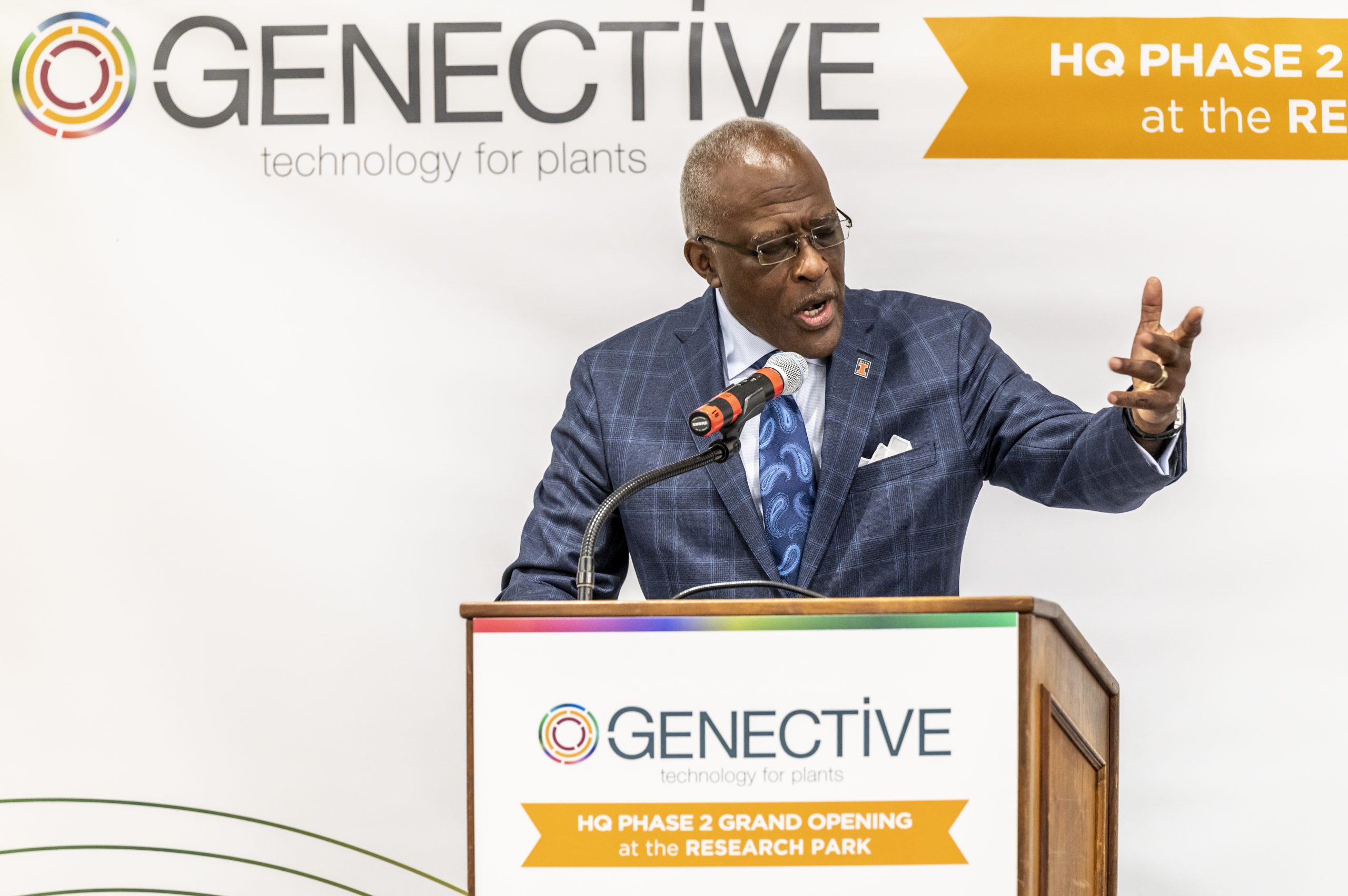 Chancellor Jones Speaking at Genective Lab Expansion
