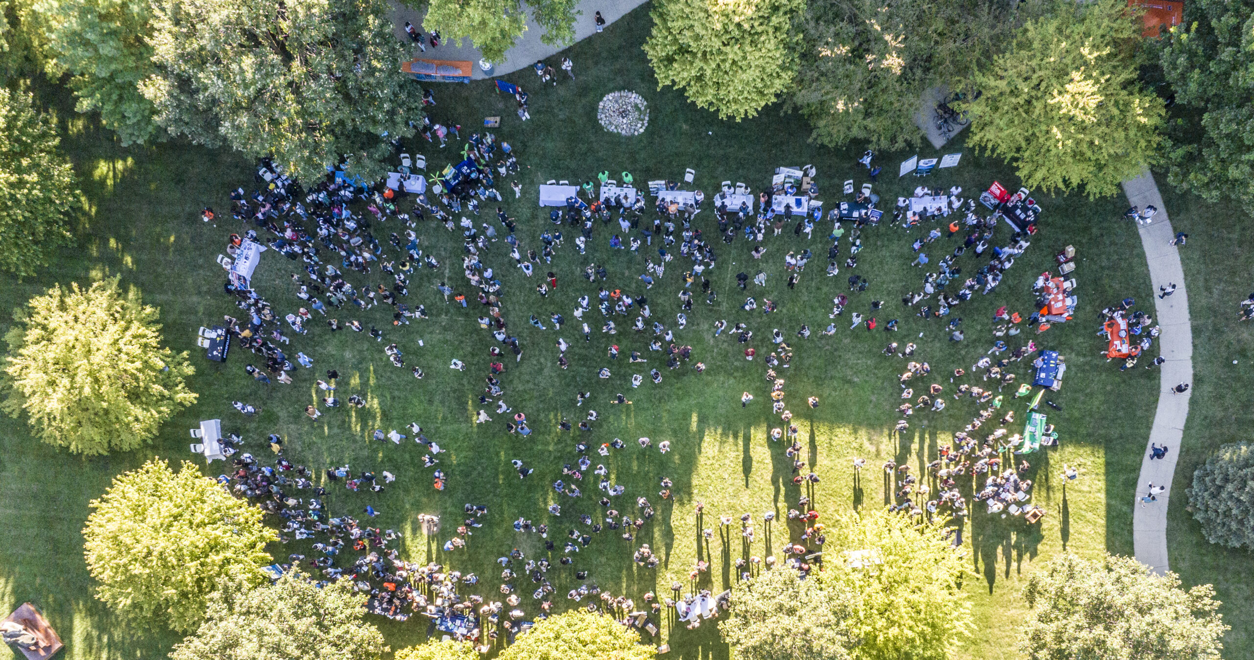 Block Party Drone Image