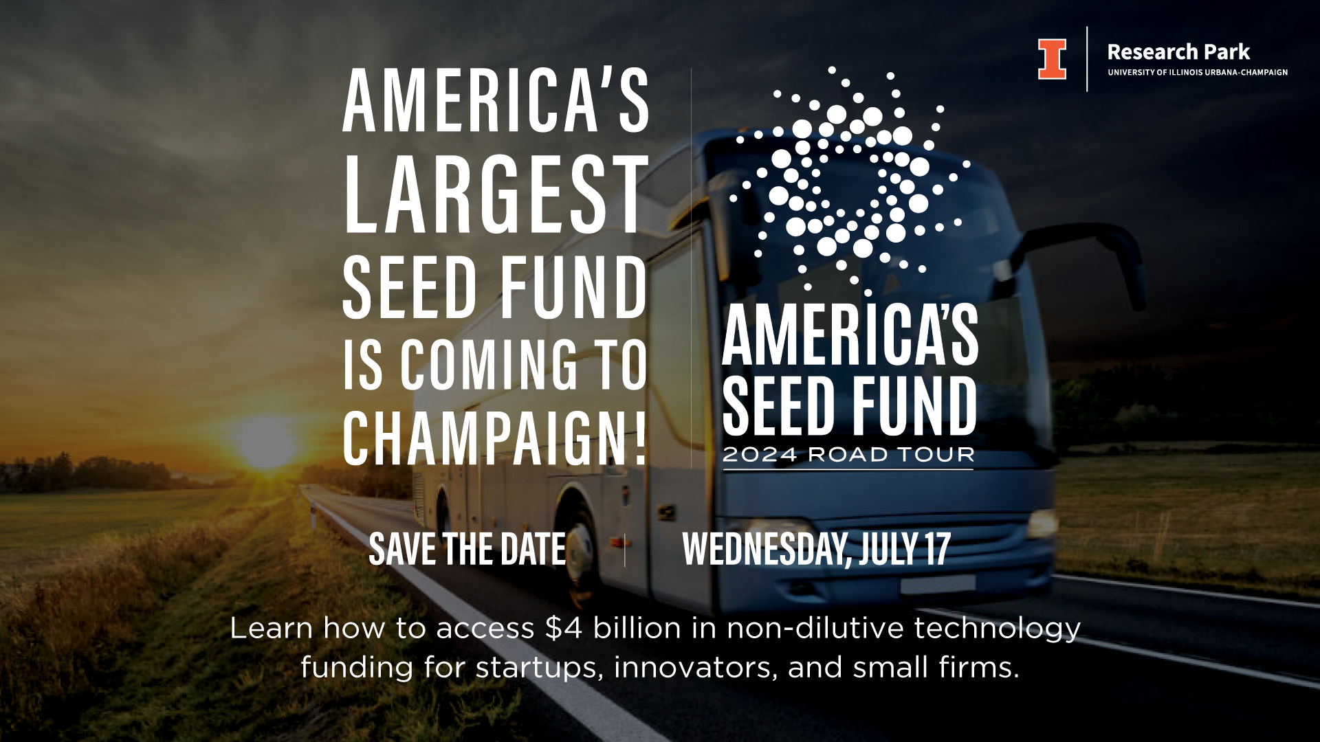 America S Seed Fund Road Tour 2024 Research Park   SBASaveDate DigitalNoQR 