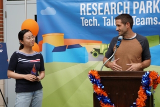 Award Winner Natalie Xiong and Co-Worker