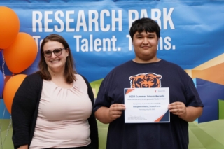 Award Finalist Ben Avila and Manager