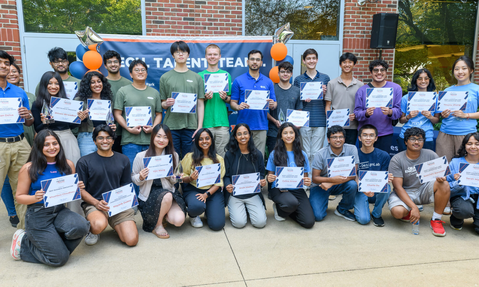 2024 Research Park Intern Awards winners and finalists