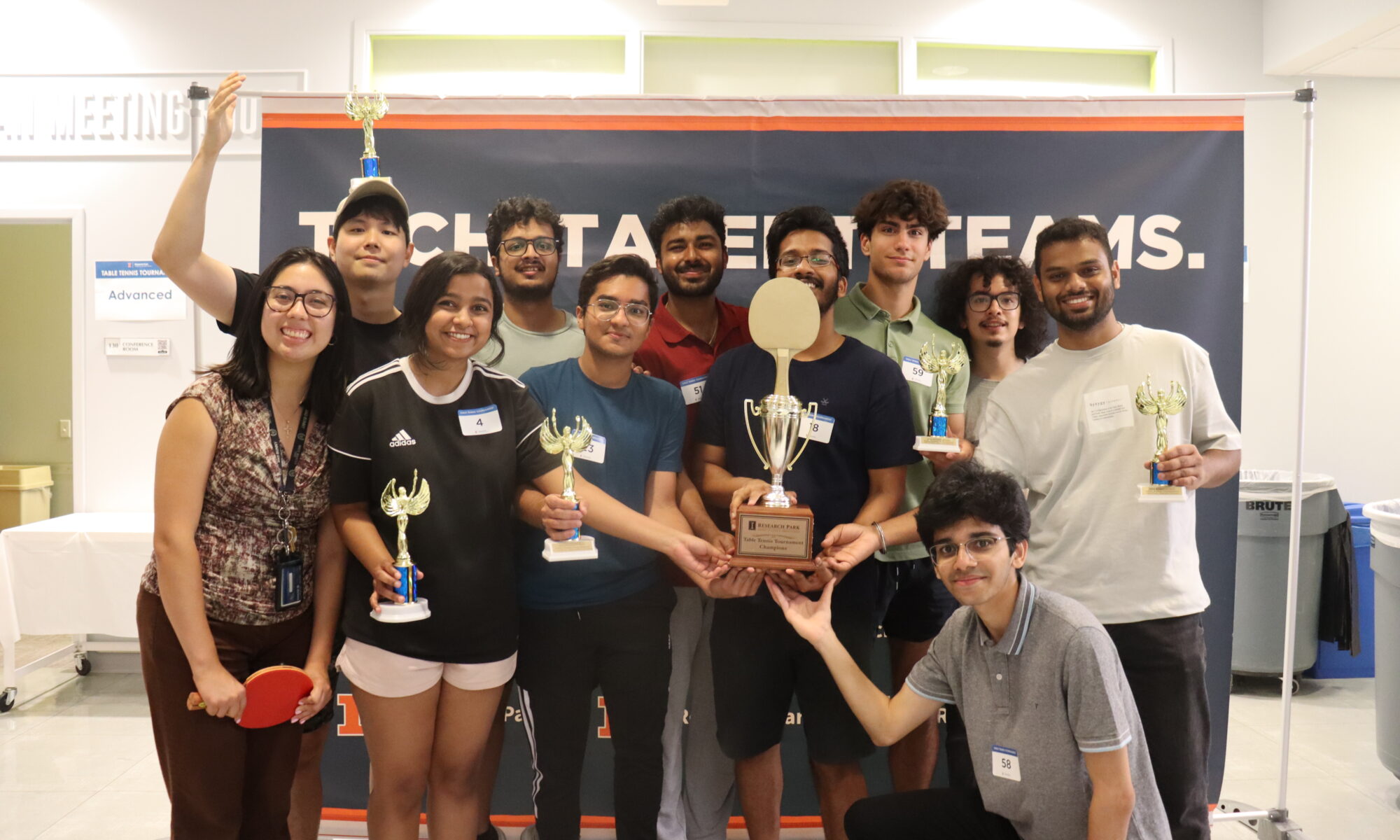 Table Tennis Tournament- Synchrony Emerging Technology Center wins Golden Paddle