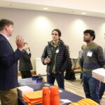 Founders Technology Showcase reception Research Park table