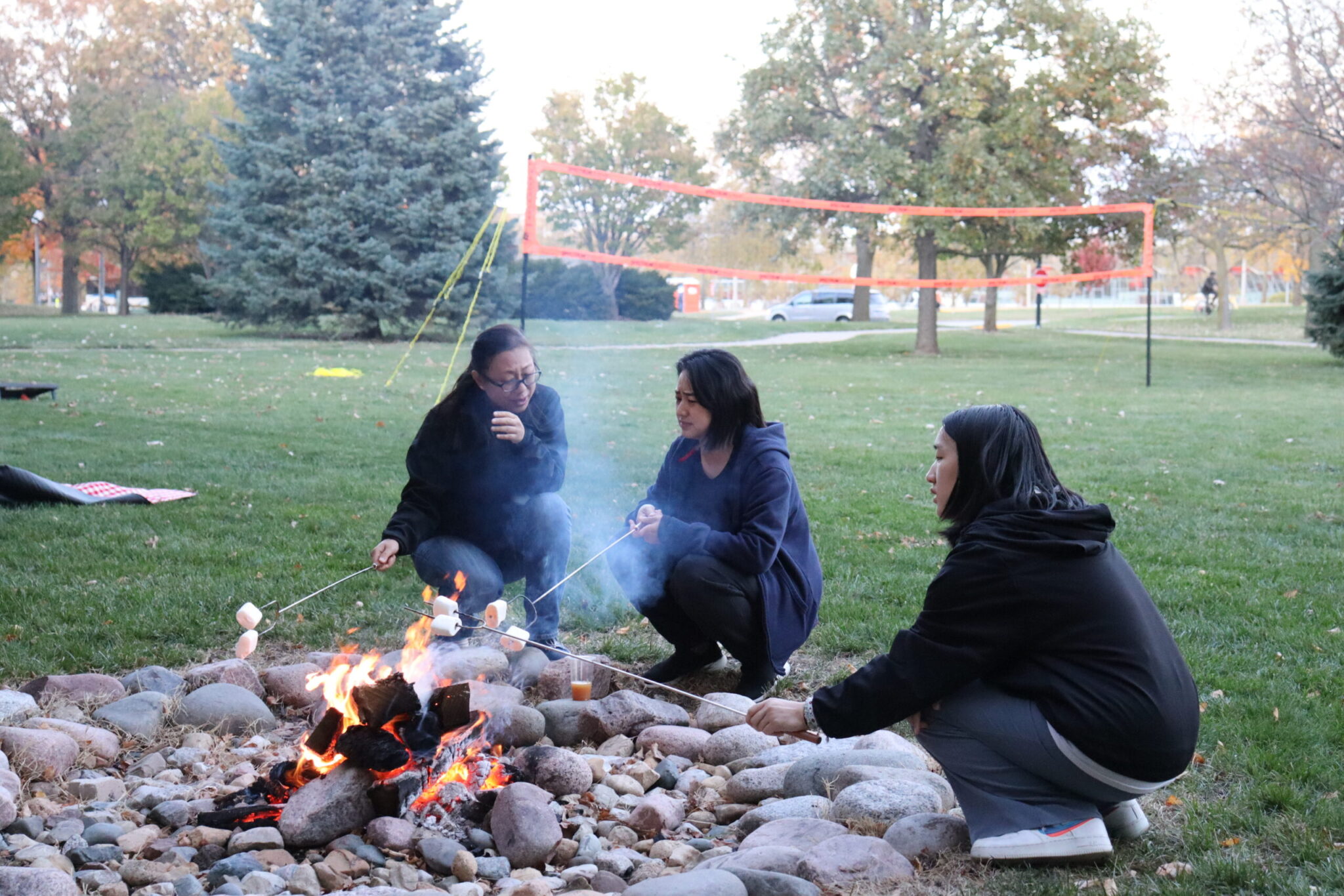 Roasting s'mores