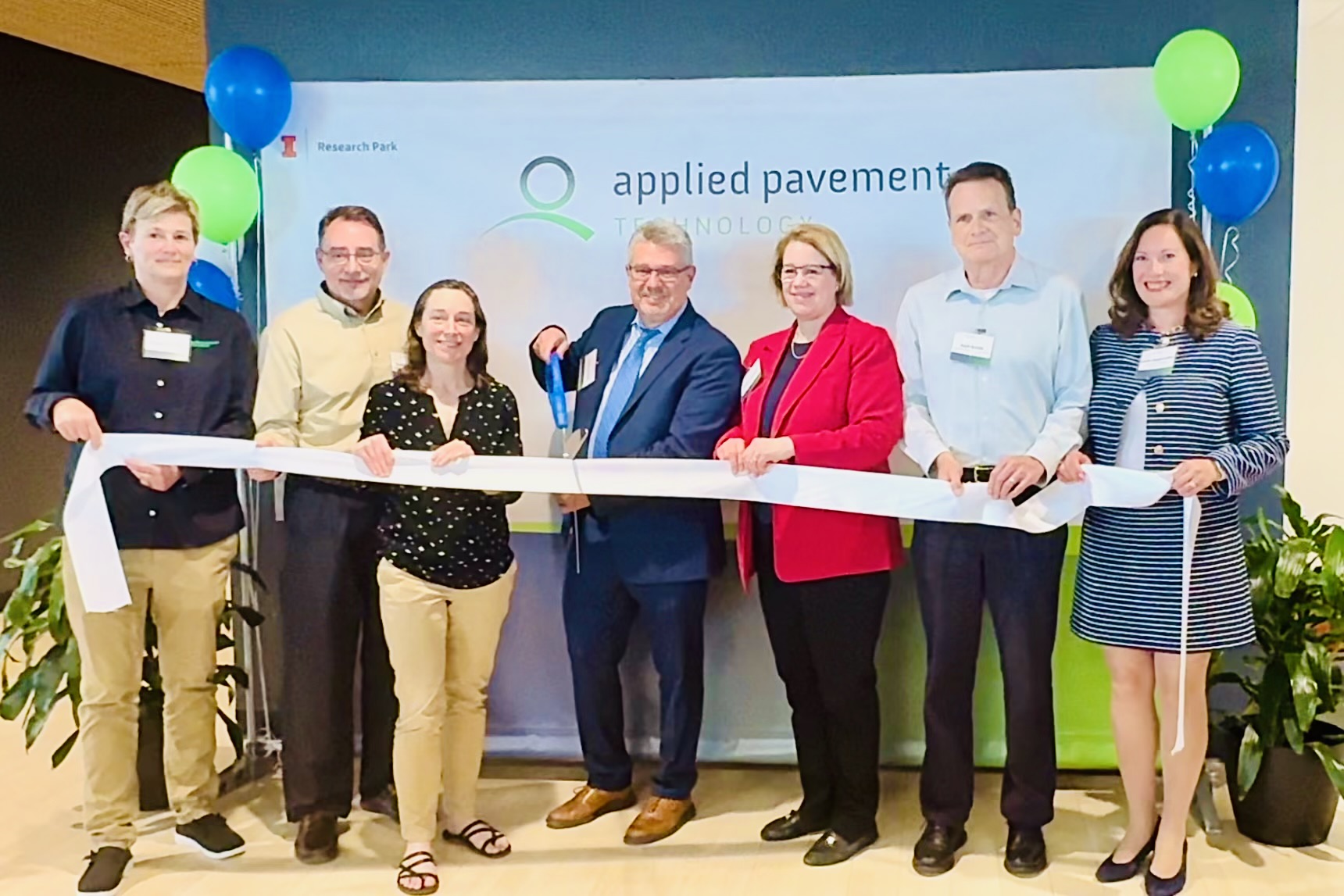APTech Grand Opening ribbon cutting